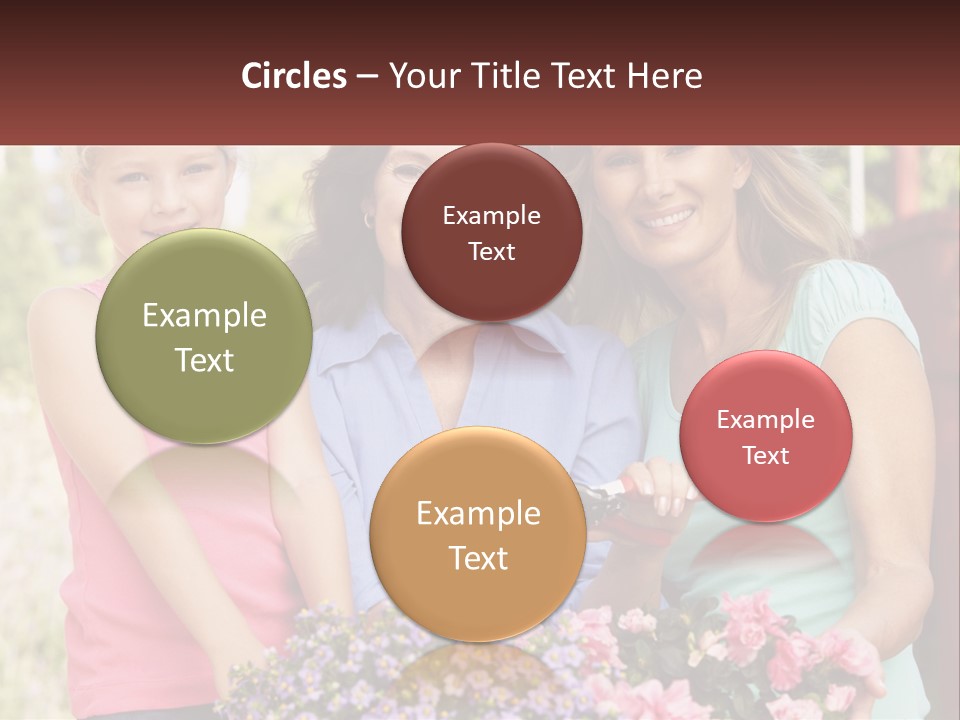 Grandmother, Mother And Child PowerPoint Template