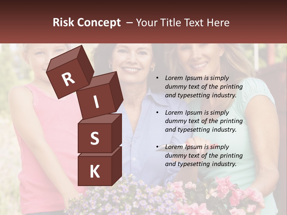 Grandmother, Mother And Child PowerPoint Template