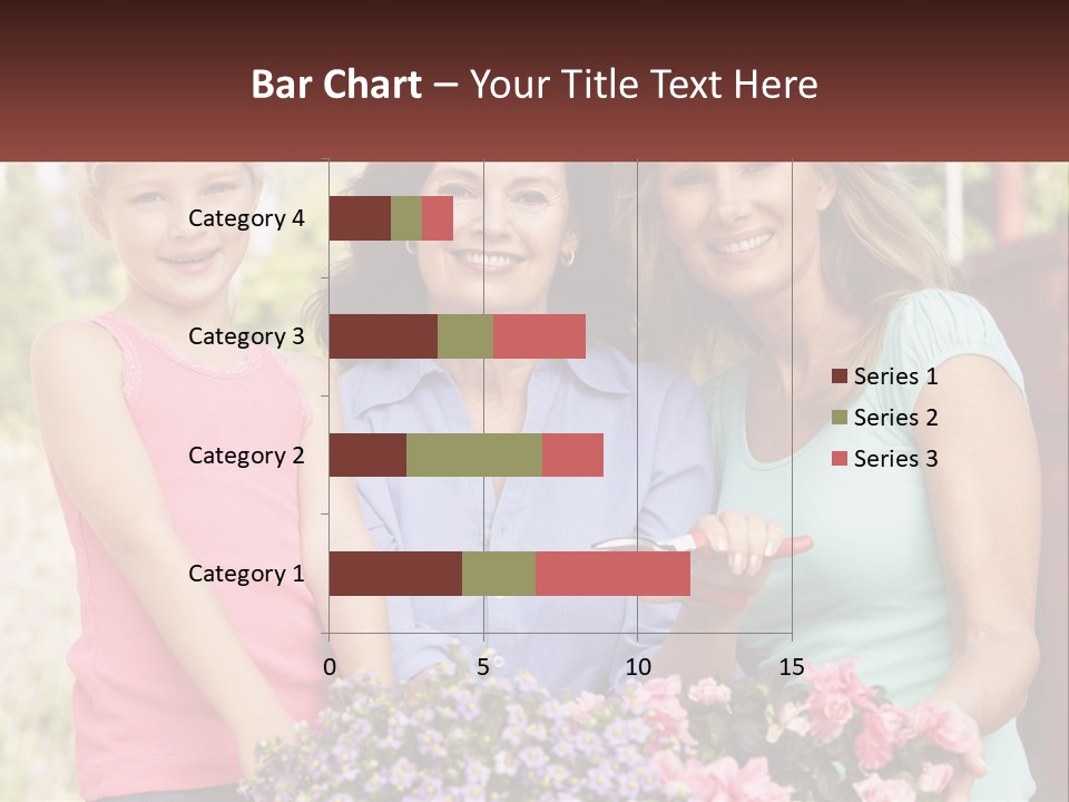 Grandmother, Mother And Child PowerPoint Template