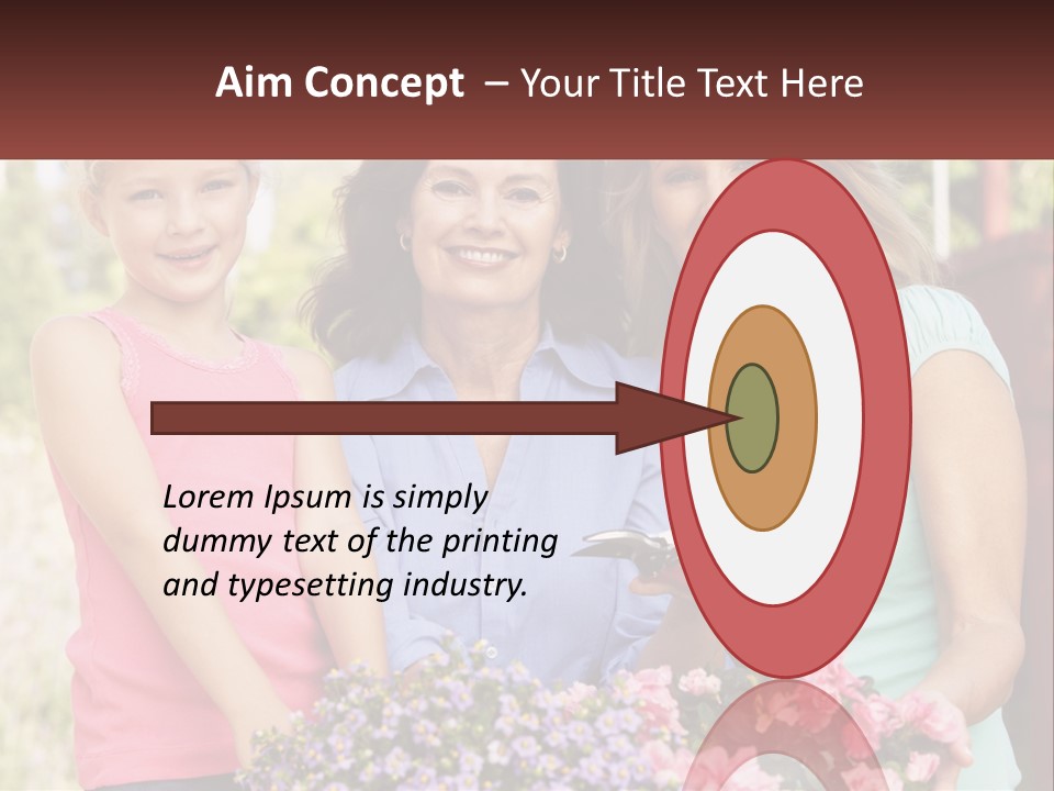 Grandmother, Mother And Child PowerPoint Template