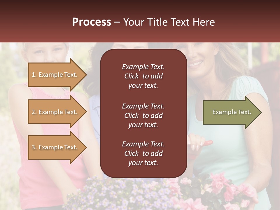 Grandmother, Mother And Child PowerPoint Template
