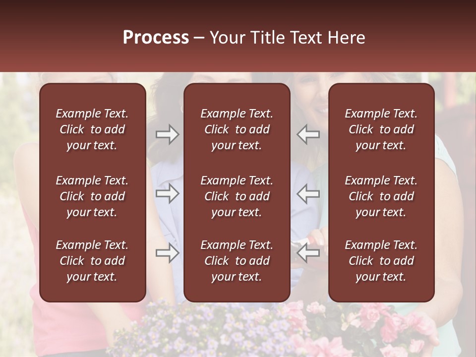 Grandmother, Mother And Child PowerPoint Template