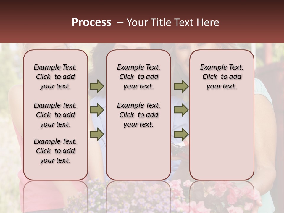 Grandmother, Mother And Child PowerPoint Template