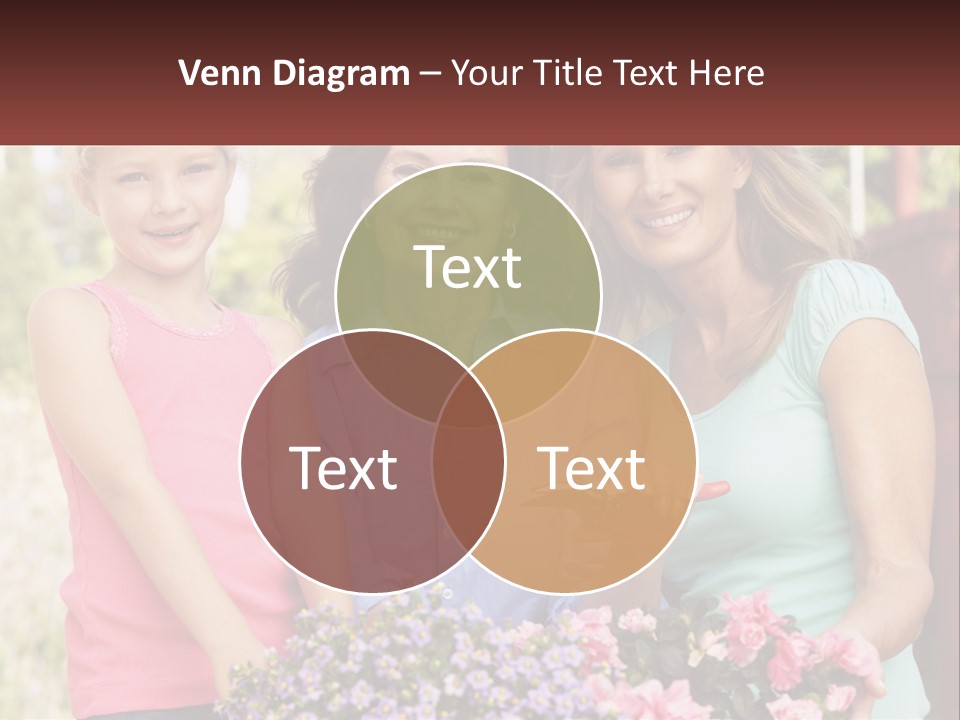Grandmother, Mother And Child PowerPoint Template
