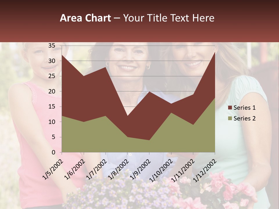 Grandmother, Mother And Child PowerPoint Template
