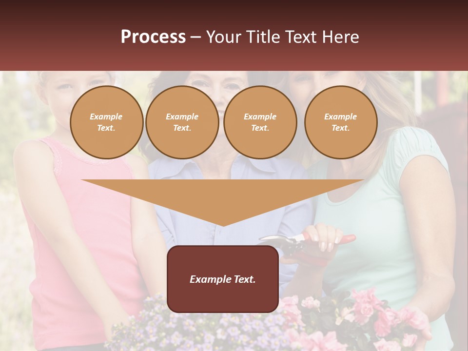 Grandmother, Mother And Child PowerPoint Template