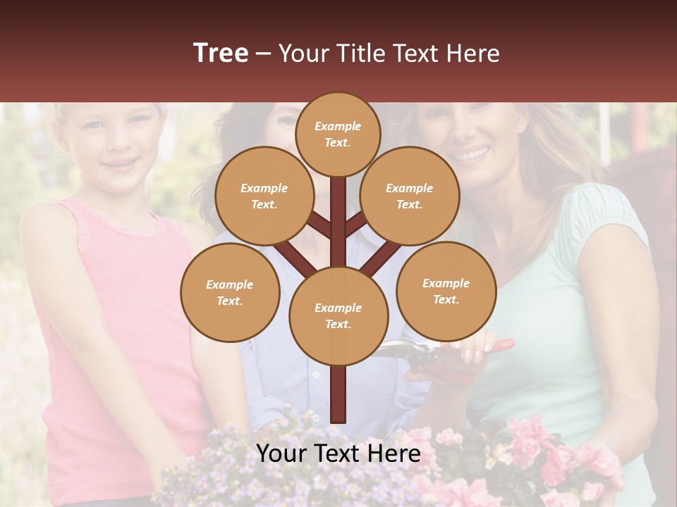 Grandmother, Mother And Child PowerPoint Template