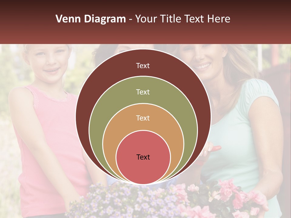 Grandmother, Mother And Child PowerPoint Template