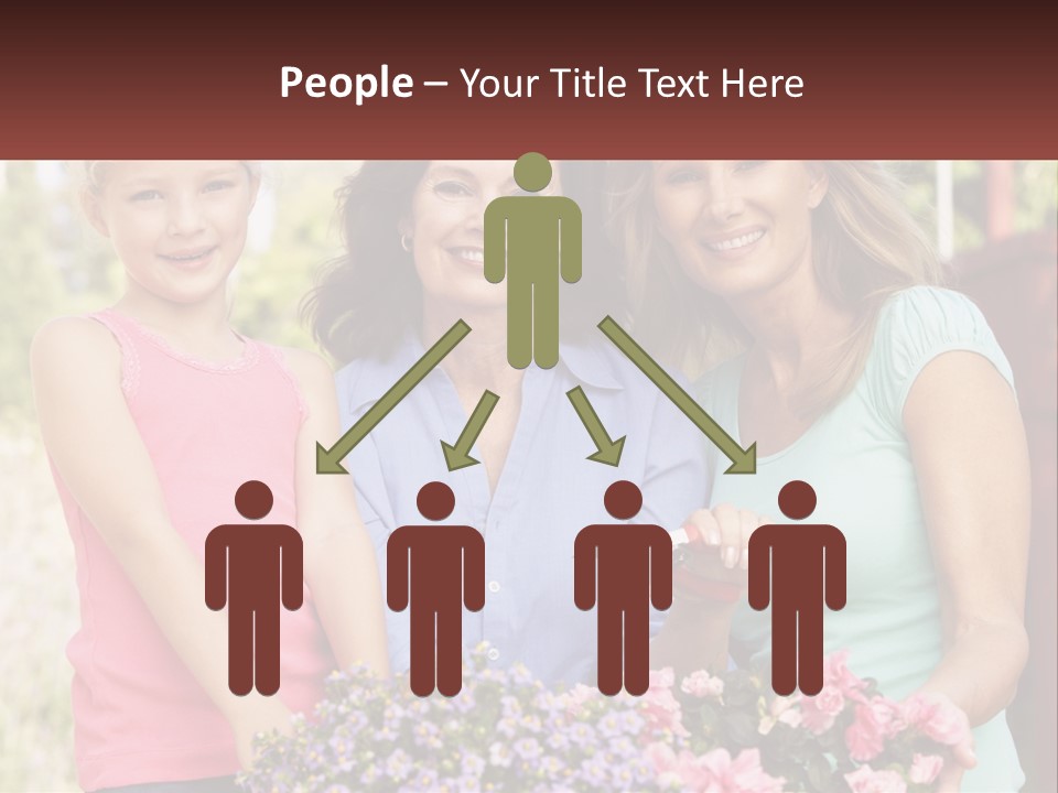 Grandmother, Mother And Child PowerPoint Template