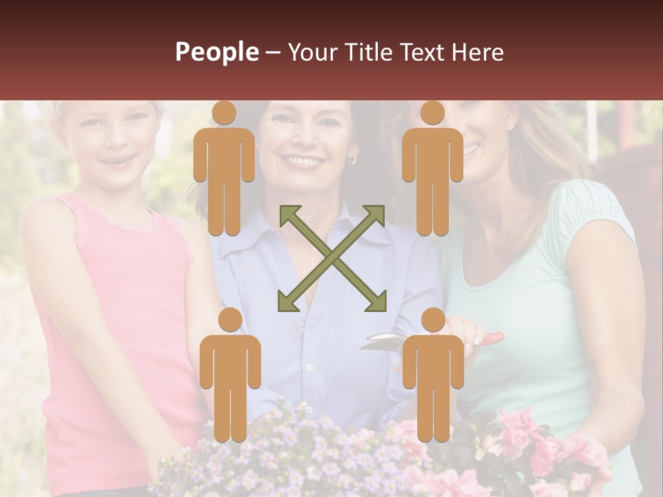Grandmother, Mother And Child PowerPoint Template
