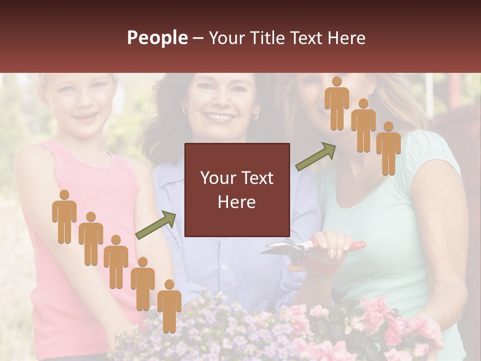 Grandmother, Mother And Child PowerPoint Template