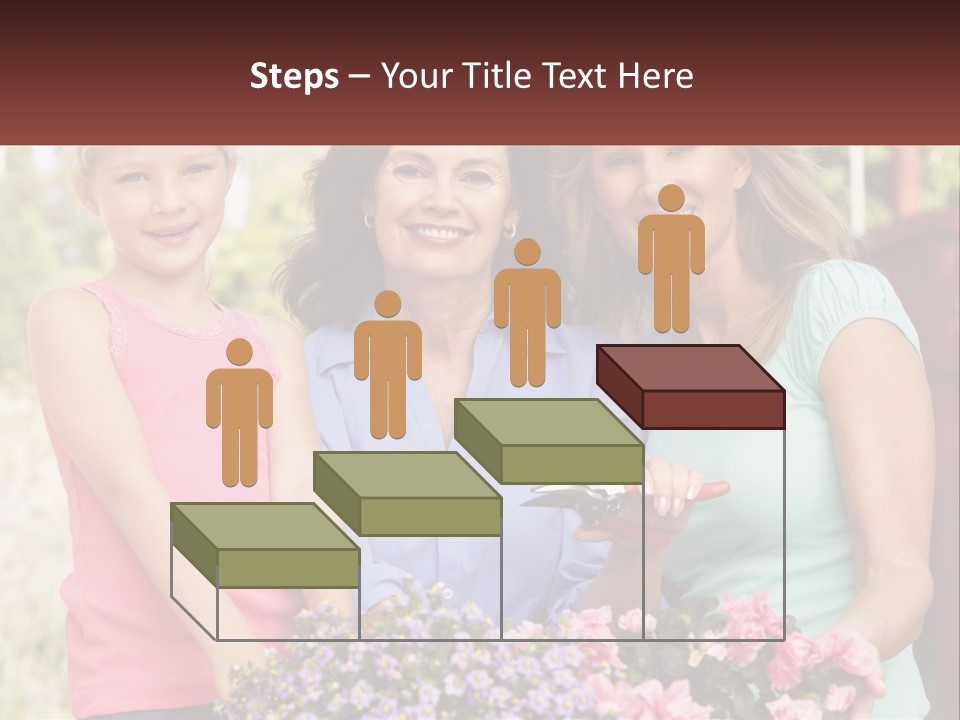 Grandmother, Mother And Child PowerPoint Template