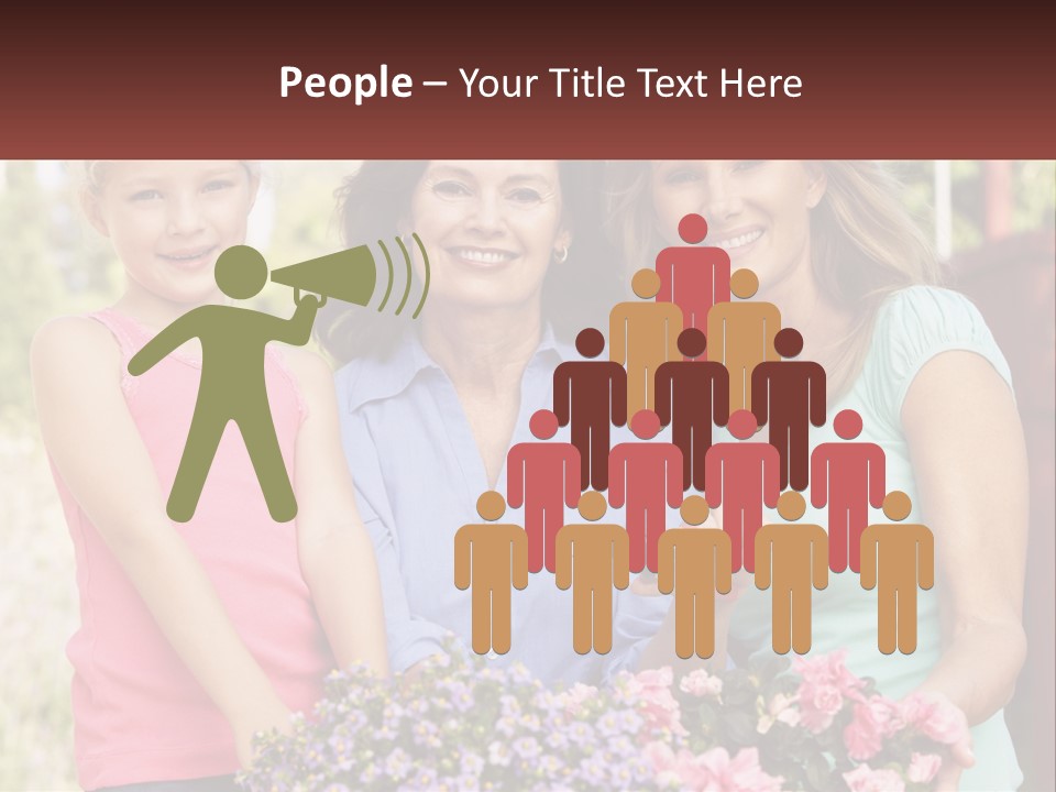 Grandmother, Mother And Child PowerPoint Template