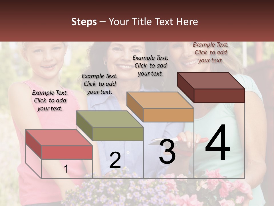 Grandmother, Mother And Child PowerPoint Template