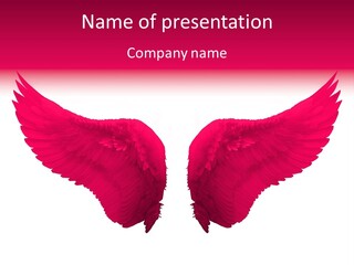 Pink Wings PowerPoint Template