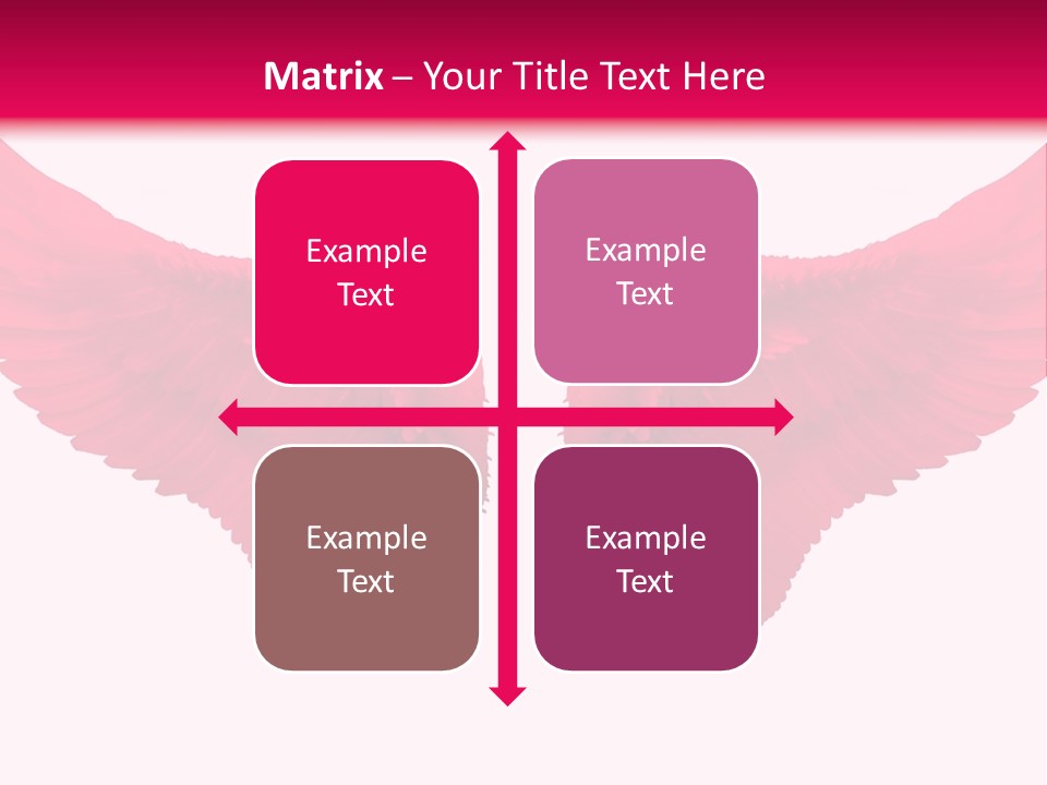 Pink Wings PowerPoint Template