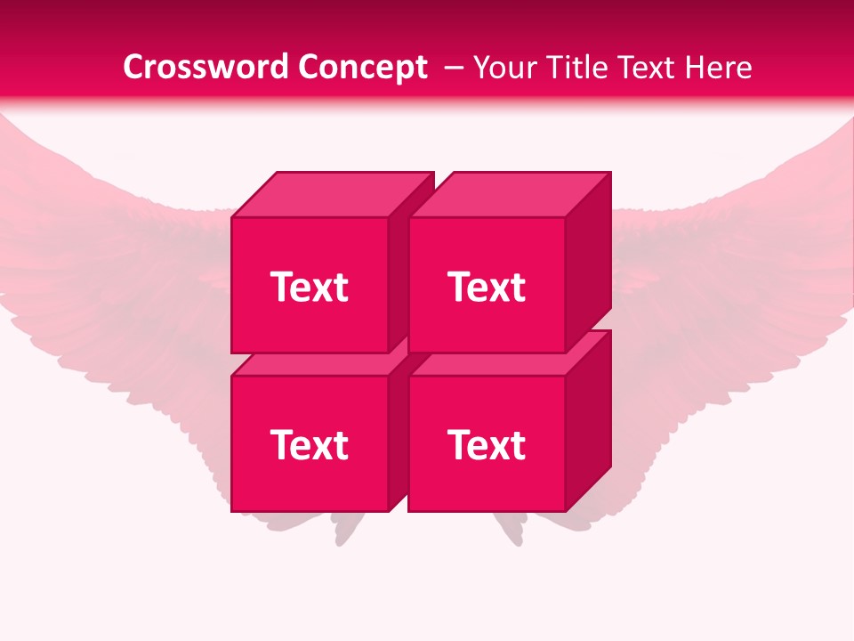 Pink Wings PowerPoint Template