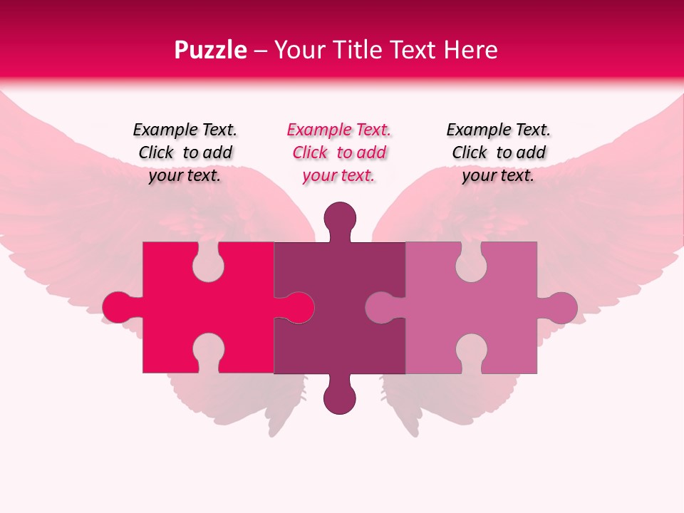 Pink Wings PowerPoint Template