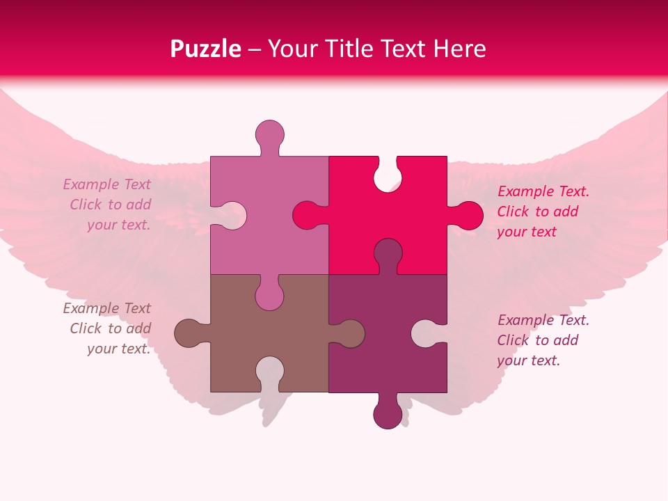 Pink Wings PowerPoint Template