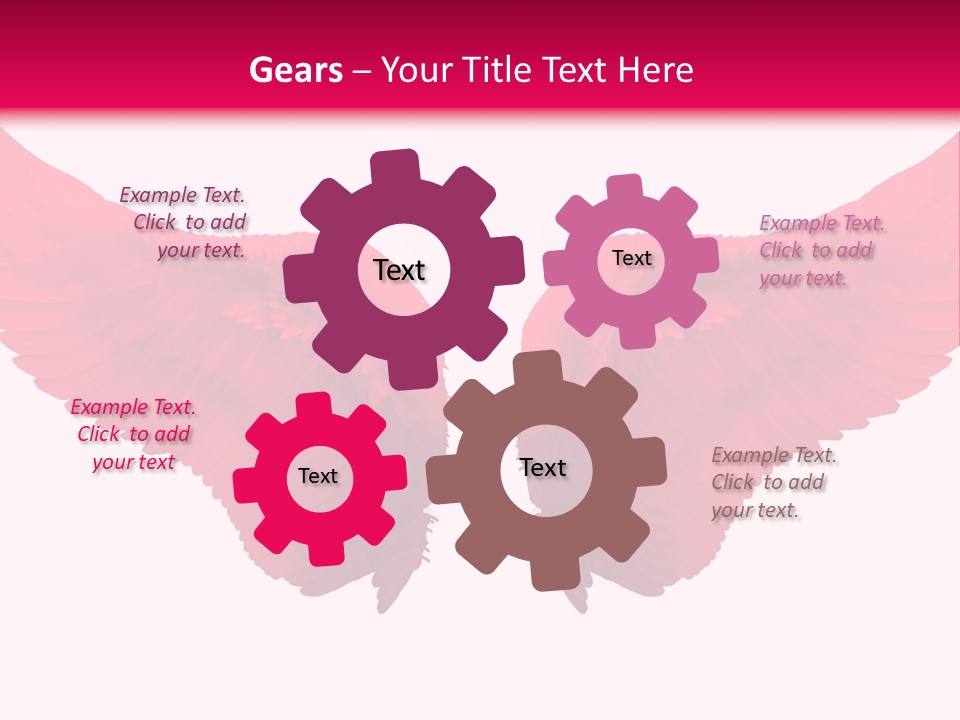 Pink Wings PowerPoint Template