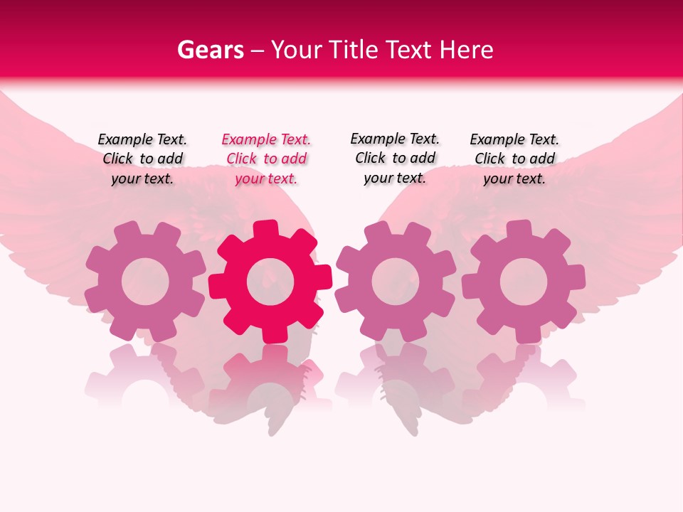 Pink Wings PowerPoint Template