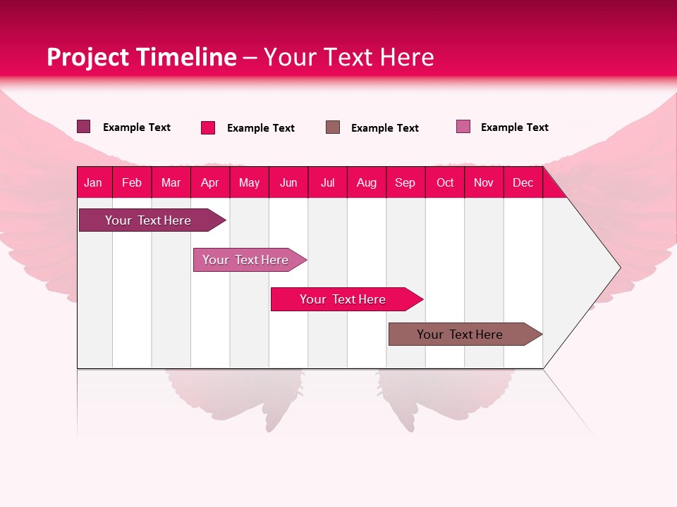 Pink Wings PowerPoint Template