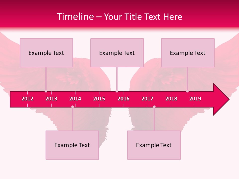 Pink Wings PowerPoint Template