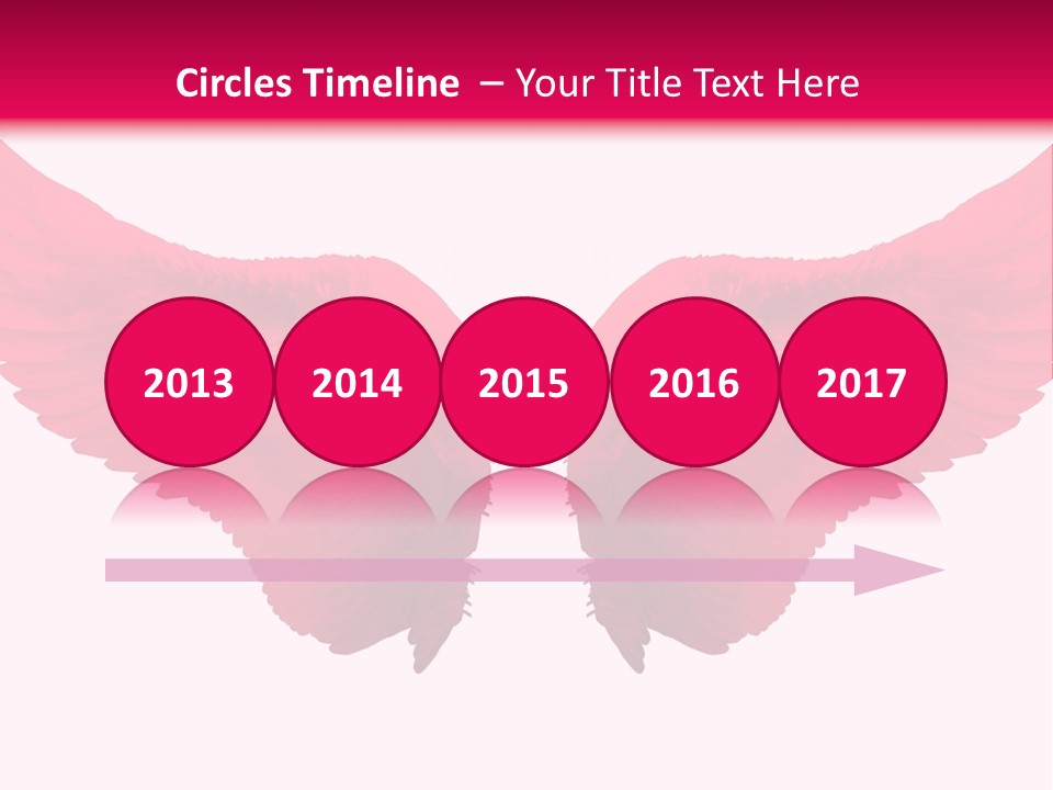 Pink Wings PowerPoint Template