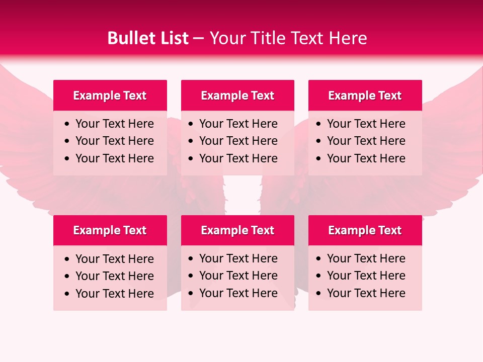 Pink Wings PowerPoint Template