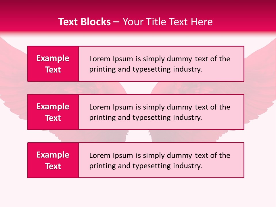 Pink Wings PowerPoint Template