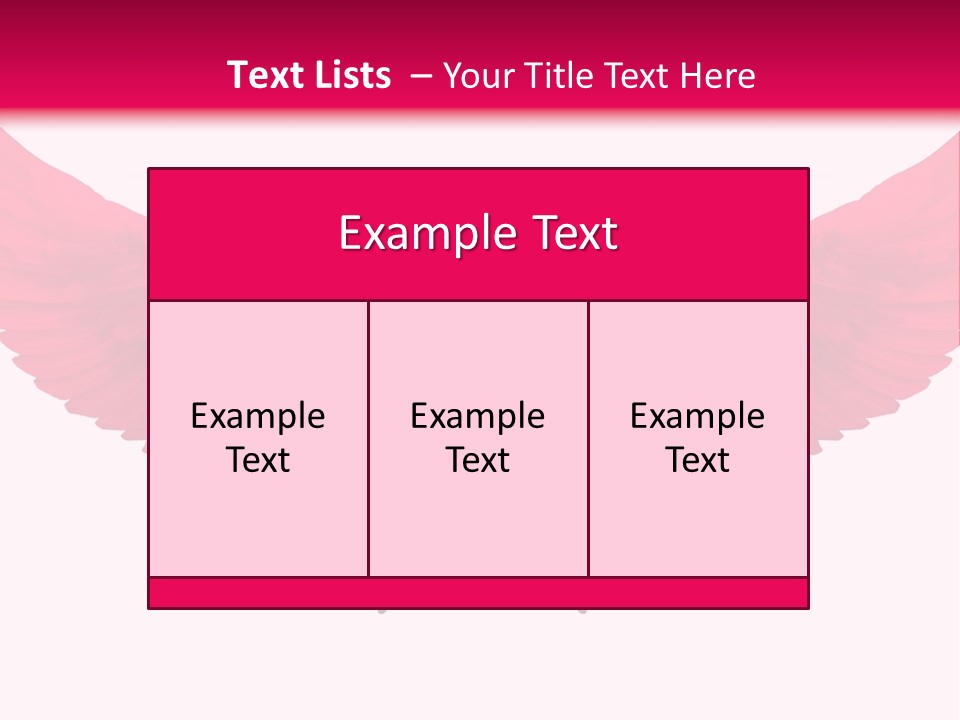 Pink Wings PowerPoint Template