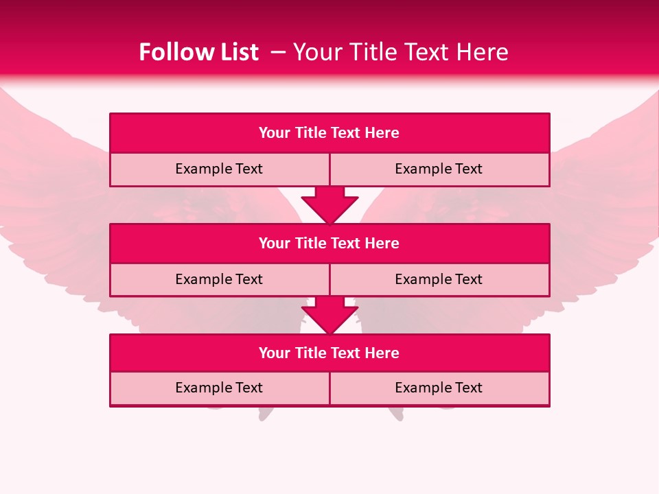 Pink Wings PowerPoint Template