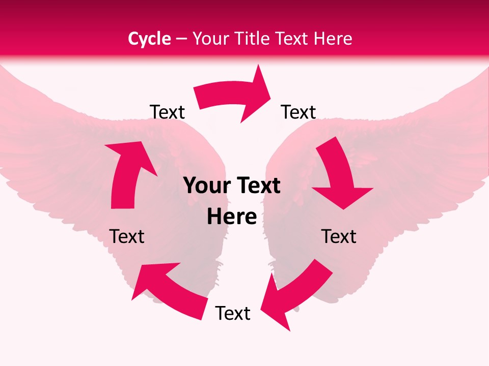 Pink Wings PowerPoint Template