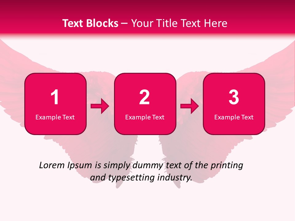 Pink Wings PowerPoint Template
