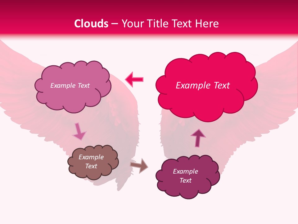 Pink Wings PowerPoint Template