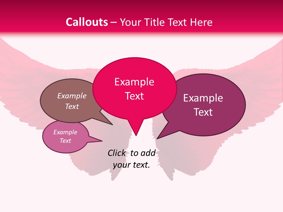 Pink Wings PowerPoint Template