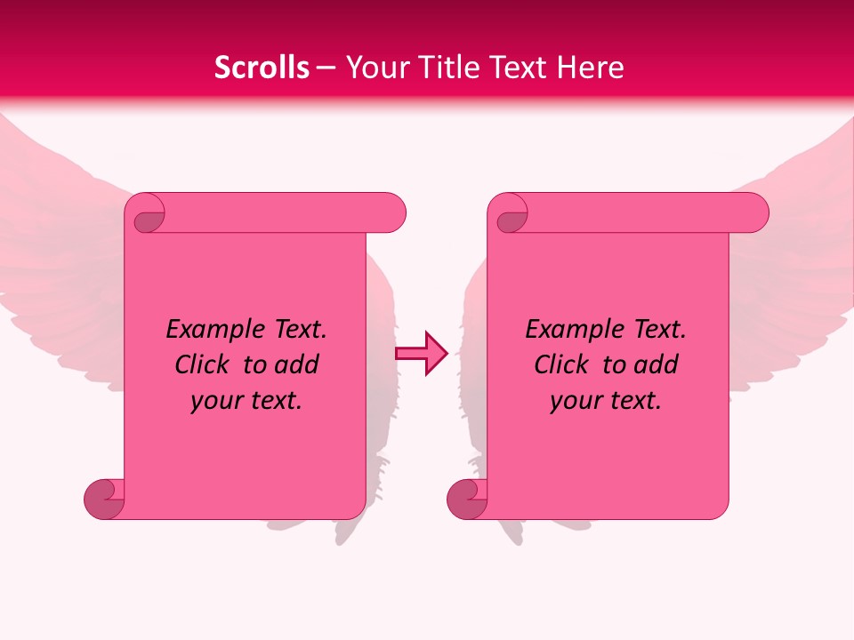 Pink Wings PowerPoint Template