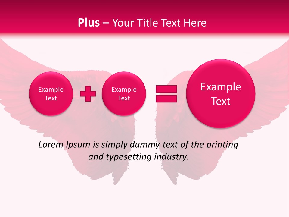 Pink Wings PowerPoint Template