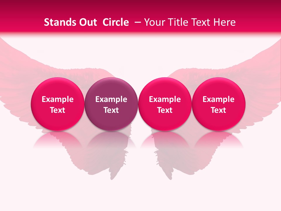Pink Wings PowerPoint Template