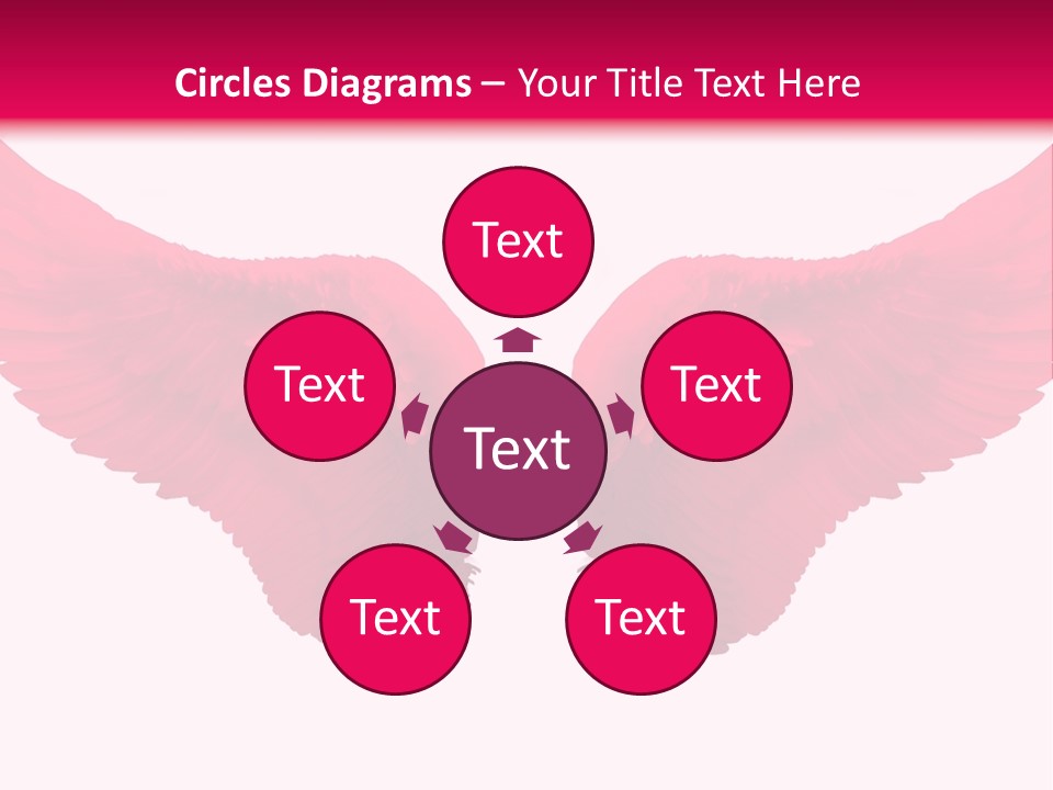 Pink Wings PowerPoint Template