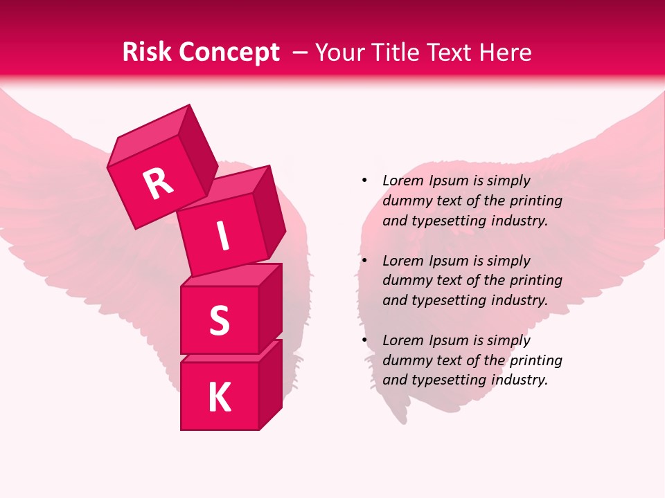 Pink Wings PowerPoint Template