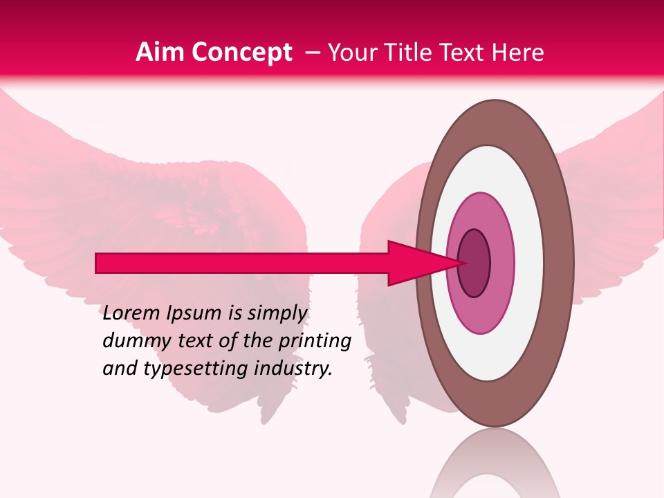 Pink Wings PowerPoint Template