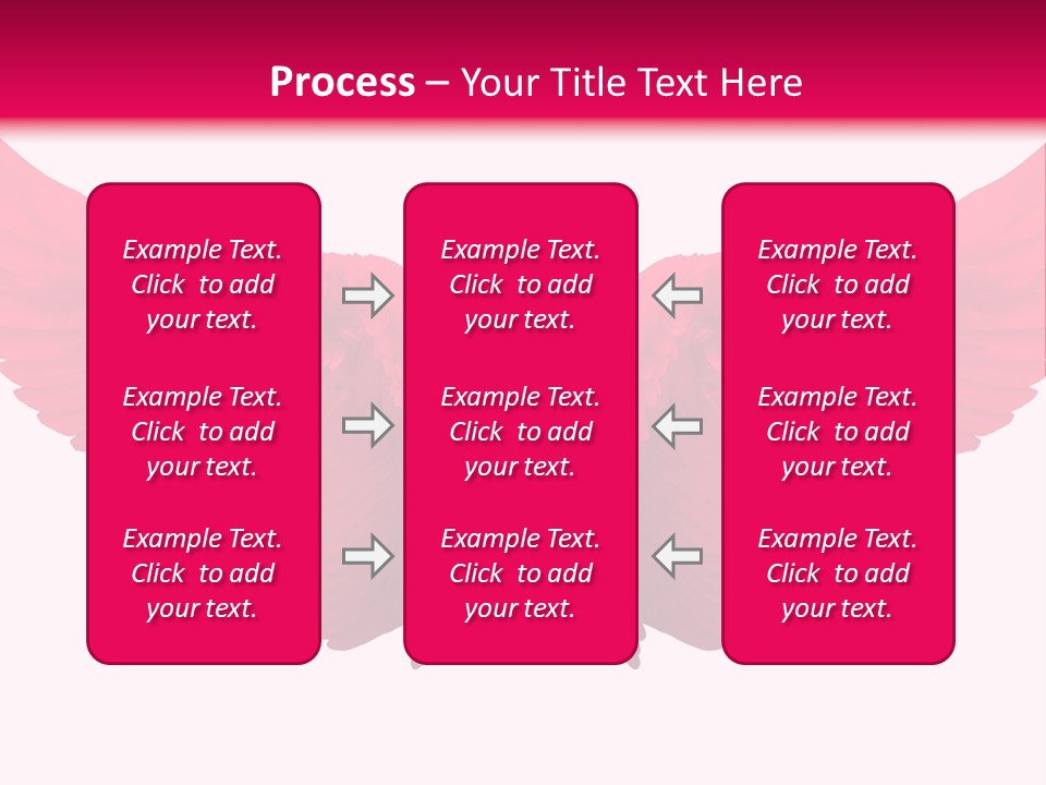 Pink Wings PowerPoint Template