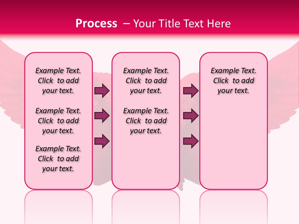 Pink Wings PowerPoint Template