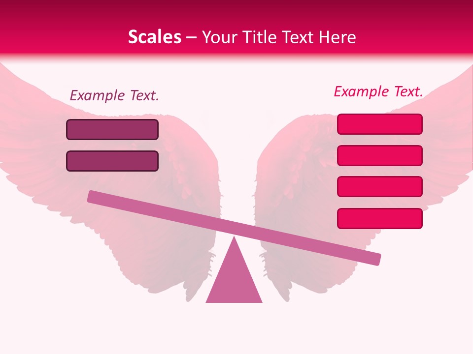 Pink Wings PowerPoint Template
