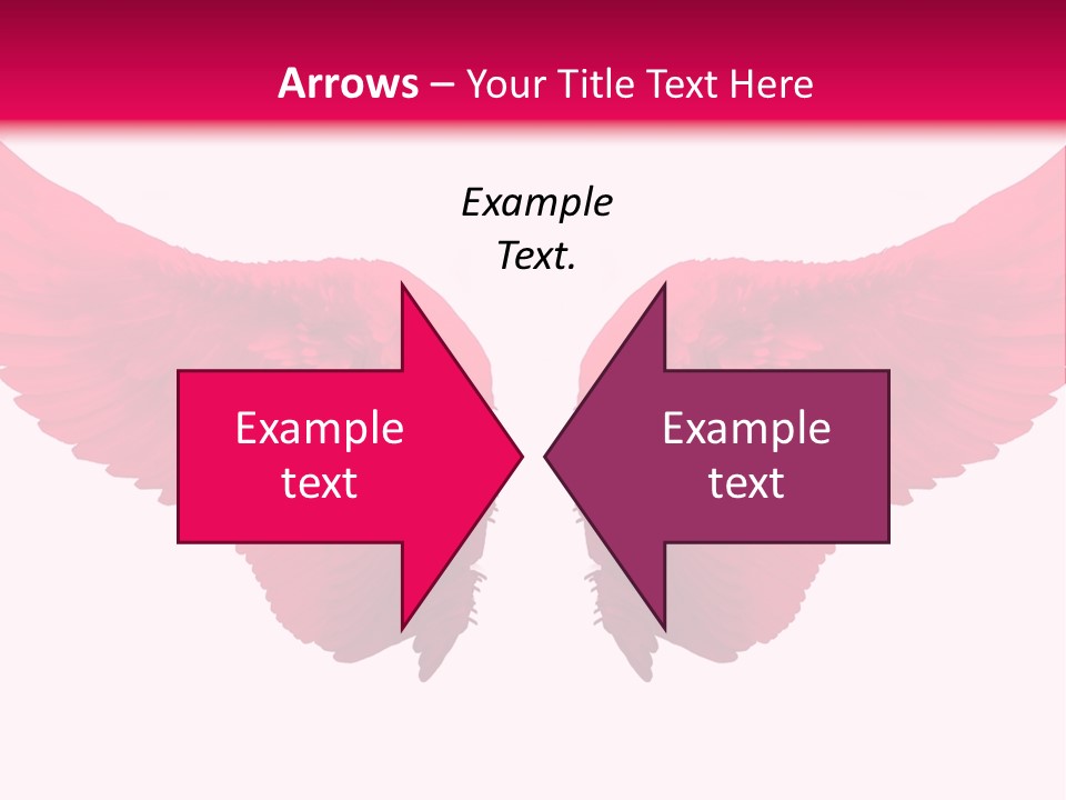 Pink Wings PowerPoint Template