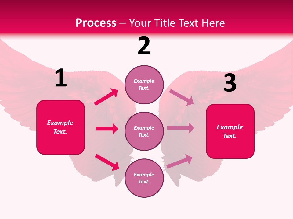 Pink Wings PowerPoint Template