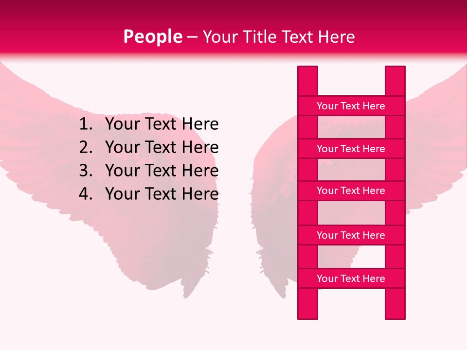 Pink Wings PowerPoint Template