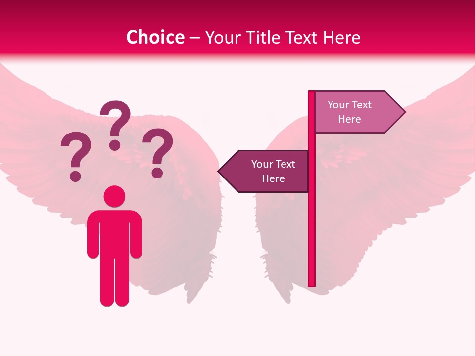 Pink Wings PowerPoint Template