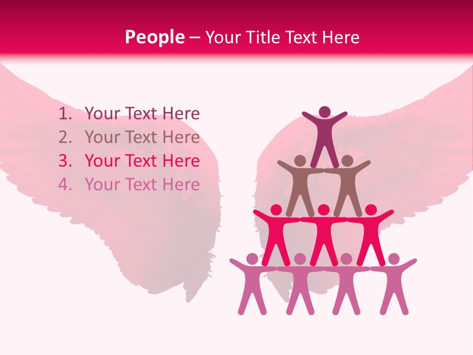 Pink Wings PowerPoint Template